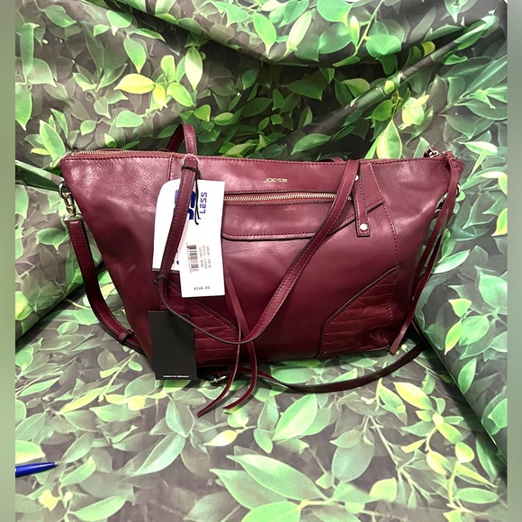 NWT Women’s JOE'S JEANS PAYTON LEATHER SATCHEL PURSE - Picture 1 of 8